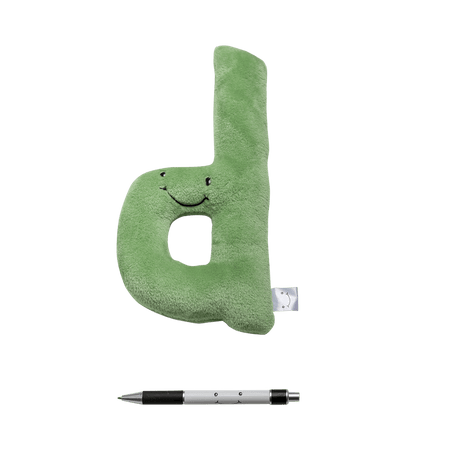 Alphapals® 10 Inch Large Lowercase Plush Letter d
