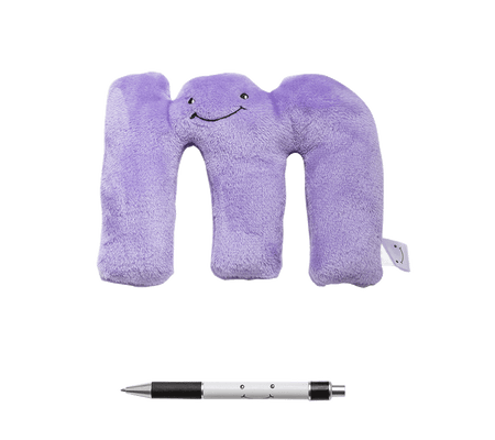 Alphapals® 6 Inch Large Lowercase Plush Letter m