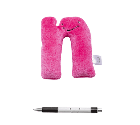 Alphapals® 6 Inch Large Lowercase Plush Letter n