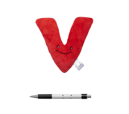 Alphapals® 6 Inch Large Lowercase Plush Letter v