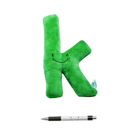 Alphapals® 10 Inch Large Lowercase Plush Letter k